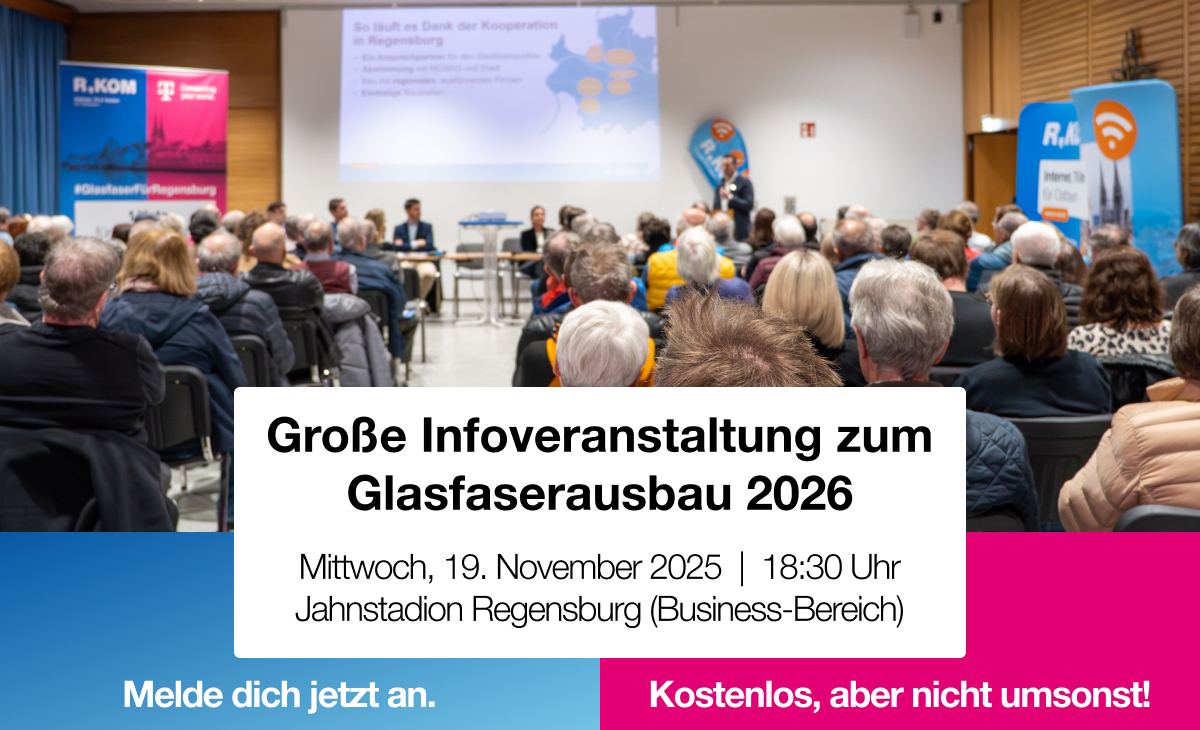 Große Infoveranstaltung zum Glasfaserausbau in Regensburg